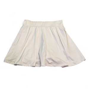 B - White Pleated Tennis Skort
